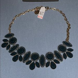 Blue and Gold Statement Necklace